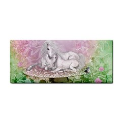 Wonderful Unicorn With Foal On A Mushroom Cosmetic Storage Cases by FantasyWorld7