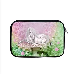 Wonderful Unicorn With Foal On A Mushroom Apple Macbook Pro 15  Zipper Case by FantasyWorld7