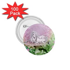 Wonderful Unicorn With Foal On A Mushroom 1 75  Buttons (100 Pack)  by FantasyWorld7