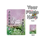 Wonderful Unicorn With Foal On A Mushroom Playing Cards 54 (Mini)  Front - Joker1