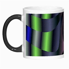 Fractal In Purple Gold And Green Morph Mugs