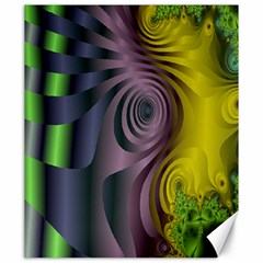 Fractal In Purple Gold And Green Canvas 20  X 24   by Simbadda