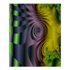 Fractal In Purple Gold And Green Shower Curtain 60  X 72  (medium)  by Simbadda