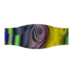 Fractal In Purple Gold And Green Stretchable Headband