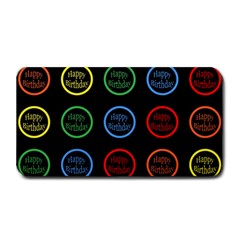 Happy Birthday Colorful Wallpaper Background Medium Bar Mats by Simbadda