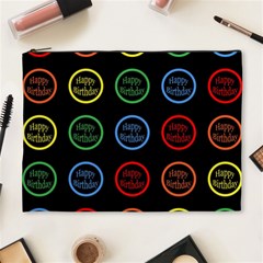 Happy Birthday Colorful Wallpaper Background Cosmetic Bag (xl) by Simbadda