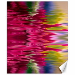 Abstract Pink Colorful Water Background Canvas 8  X 10  by Simbadda