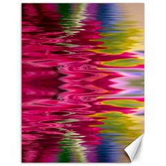 Abstract Pink Colorful Water Background Canvas 12  X 16   by Simbadda