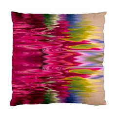 Abstract Pink Colorful Water Background Standard Cushion Case (two Sides) by Simbadda