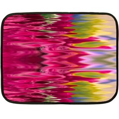 Abstract Pink Colorful Water Background Fleece Blanket (mini) by Simbadda