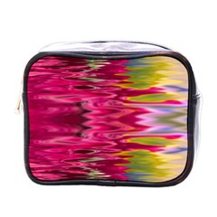 Abstract Pink Colorful Water Background Mini Toiletries Bags by Simbadda