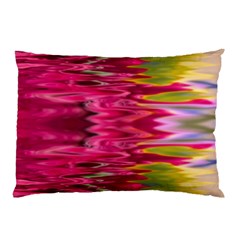 Abstract Pink Colorful Water Background Pillow Case (two Sides) by Simbadda