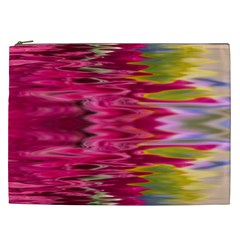 Abstract Pink Colorful Water Background Cosmetic Bag (xxl)  by Simbadda