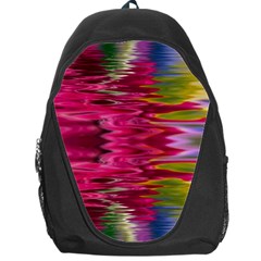 Abstract Pink Colorful Water Background Backpack Bag by Simbadda