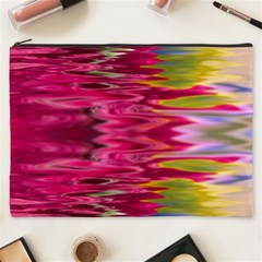 Abstract Pink Colorful Water Background Cosmetic Bag (xxxl)  by Simbadda