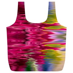 Abstract Pink Colorful Water Background Full Print Recycle Bags (l)  by Simbadda