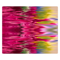 Abstract Pink Colorful Water Background Double Sided Flano Blanket (small)  by Simbadda