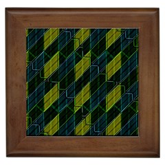 Futuristic Dark Pattern Framed Tiles by dflcprints