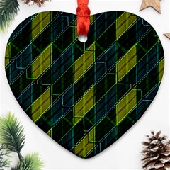 Futuristic Dark Pattern Ornament (heart) by dflcprints