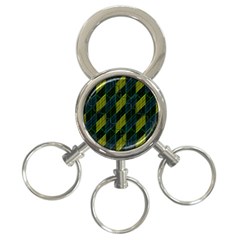 Futuristic Dark Pattern 3-ring Key Chains by dflcprints