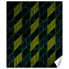 Futuristic Dark Pattern Canvas 8  X 10  by dflcprints