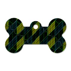 Futuristic Dark Pattern Dog Tag Bone (one Side) by dflcprints