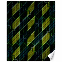 Futuristic Dark Pattern Canvas 11  X 14   by dflcprints