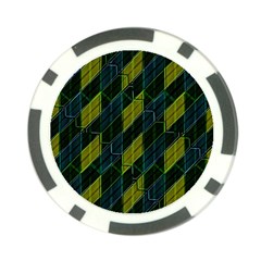 Futuristic Dark Pattern Poker Chip Card Guard by dflcprints