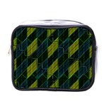 Futuristic Dark Pattern Mini Toiletries Bags Front