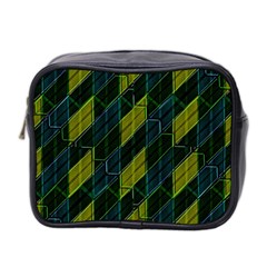 Futuristic Dark Pattern Mini Toiletries Bag 2-side by dflcprints