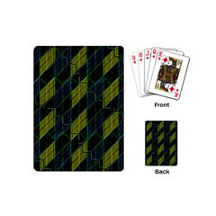 Futuristic Dark Pattern Playing Cards (mini)  by dflcprints