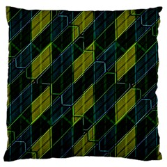 Futuristic Dark Pattern Large Cushion Case (one Side) by dflcprints