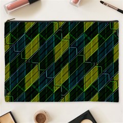 Futuristic Dark Pattern Cosmetic Bag (xxxl)  by dflcprints