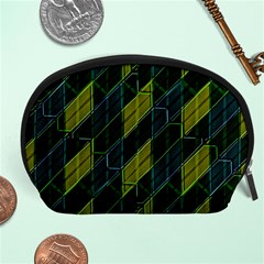 Futuristic Dark Pattern Accessory Pouches (large)  by dflcprints