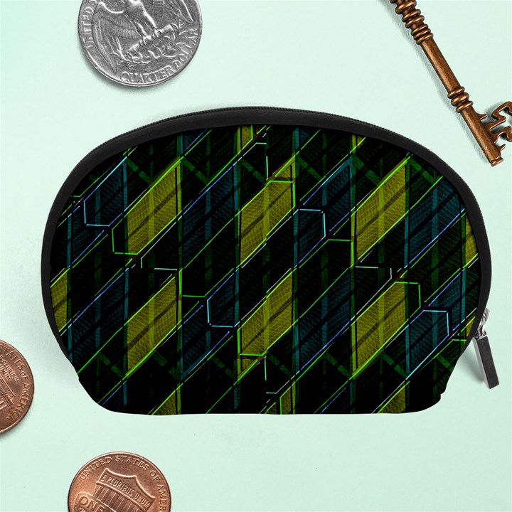 Futuristic Dark Pattern Accessory Pouches (Large) 