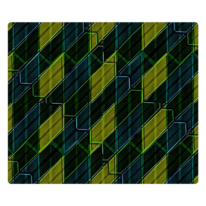 Futuristic Dark Pattern Double Sided Flano Blanket (Small) 