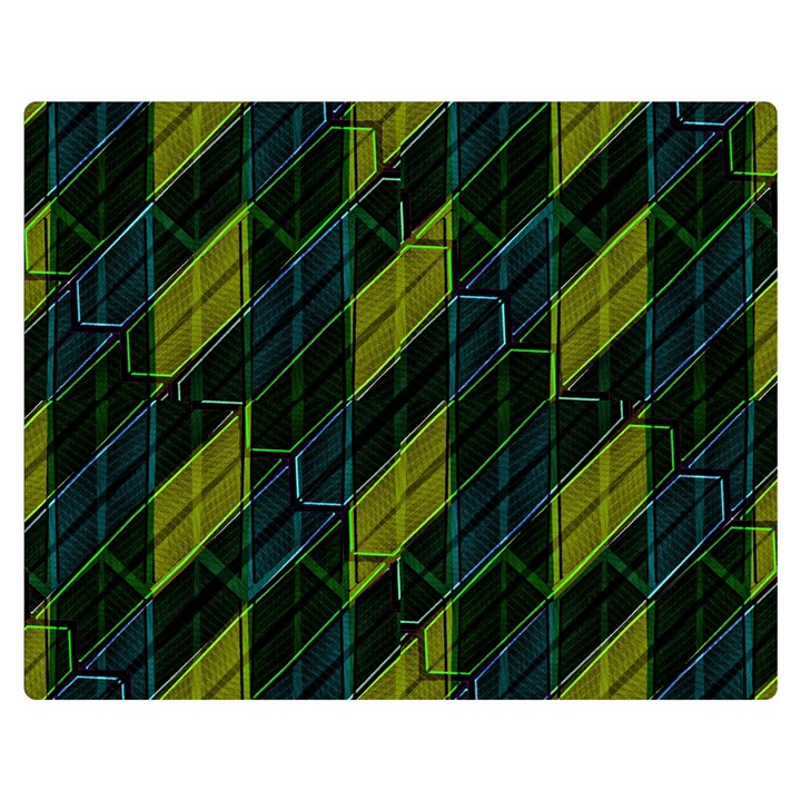 Futuristic Dark Pattern Double Sided Flano Blanket (Medium) 