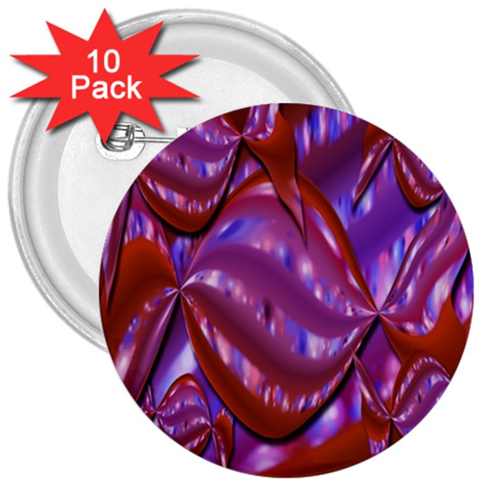 Passion Candy Sensual Abstract 3  Buttons (10 pack) 