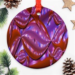 Passion Candy Sensual Abstract Round Ornament (two Sides)