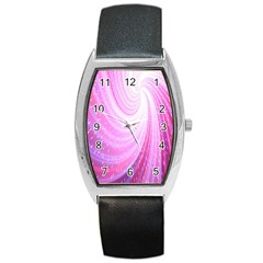 Vortexglow Abstract Background Wallpaper Barrel Style Metal Watch by Simbadda