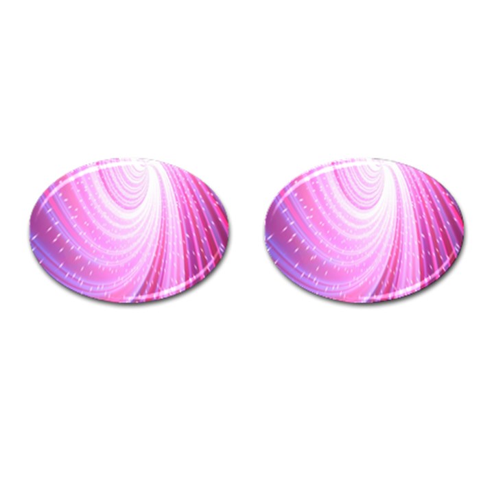 Vortexglow Abstract Background Wallpaper Cufflinks (Oval)