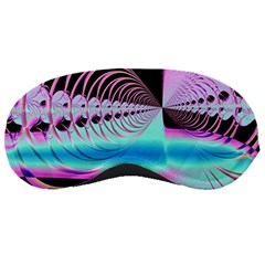 Blue And Pink Swirls And Circles Fractal Sleeping Masks by Simbadda