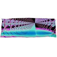 Blue And Pink Swirls And Circles Fractal Body Pillow Case (dakimakura) by Simbadda