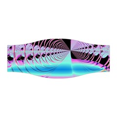 Blue And Pink Swirls And Circles Fractal Stretchable Headband