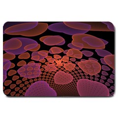 Heart Invasion Background Image With Many Hearts Large Doormat  by Simbadda