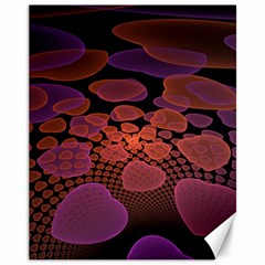 Heart Invasion Background Image With Many Hearts Canvas 11  X 14   by Simbadda