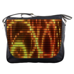 Circle Tiles A Digitally Created Abstract Background Messenger Bags by Simbadda