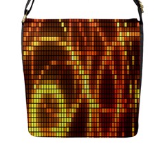 Circle Tiles A Digitally Created Abstract Background Flap Messenger Bag (l)  by Simbadda