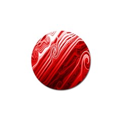 Red Abstract Swirling Pattern Background Wallpaper Golf Ball Marker by Simbadda