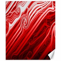 Red Abstract Swirling Pattern Background Wallpaper Canvas 8  X 10  by Simbadda